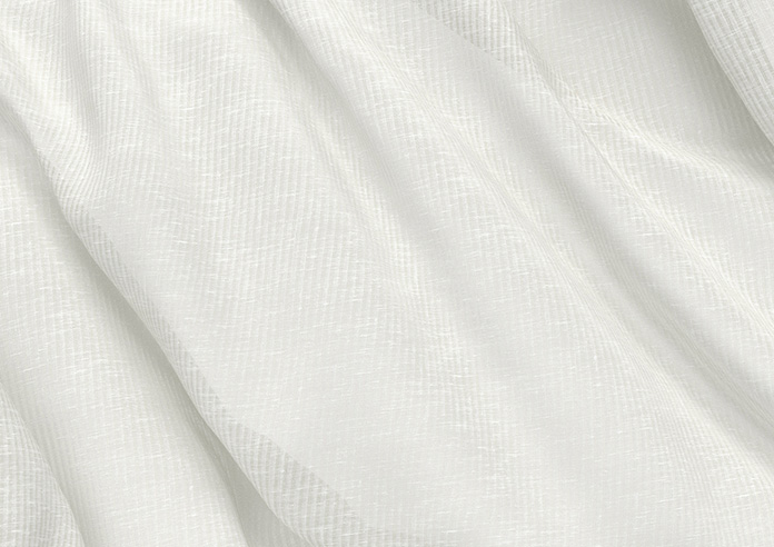 Pesaro Stripe Voile, White - Roman Blind - Image 4